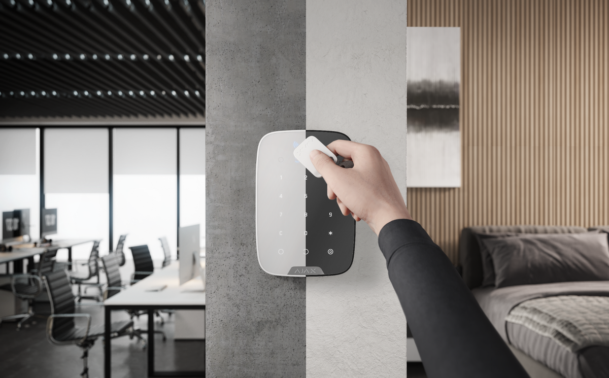 Mifare DESFire brik i sort til Ajax Keypad Plus