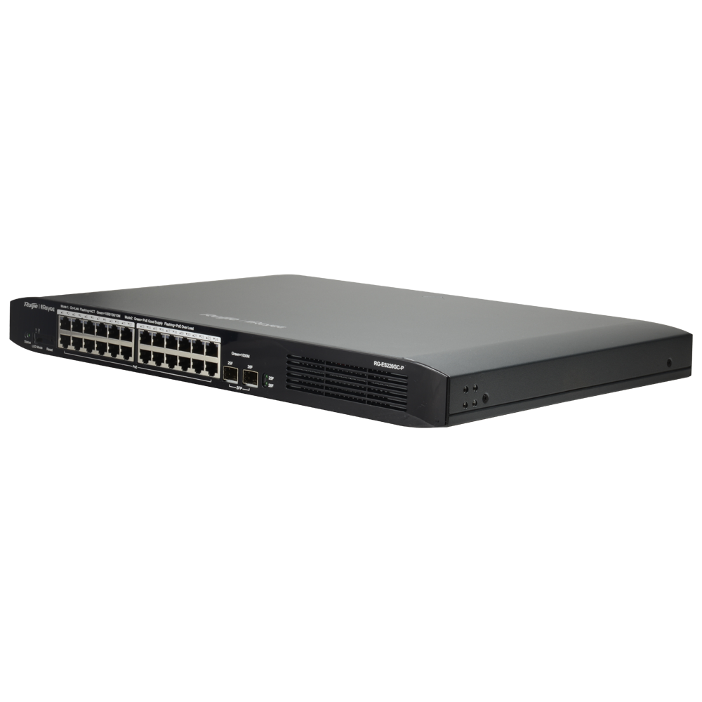Reyee PoE Switch 24 porte + 2 SFP, 370W, Gigabit, cloud