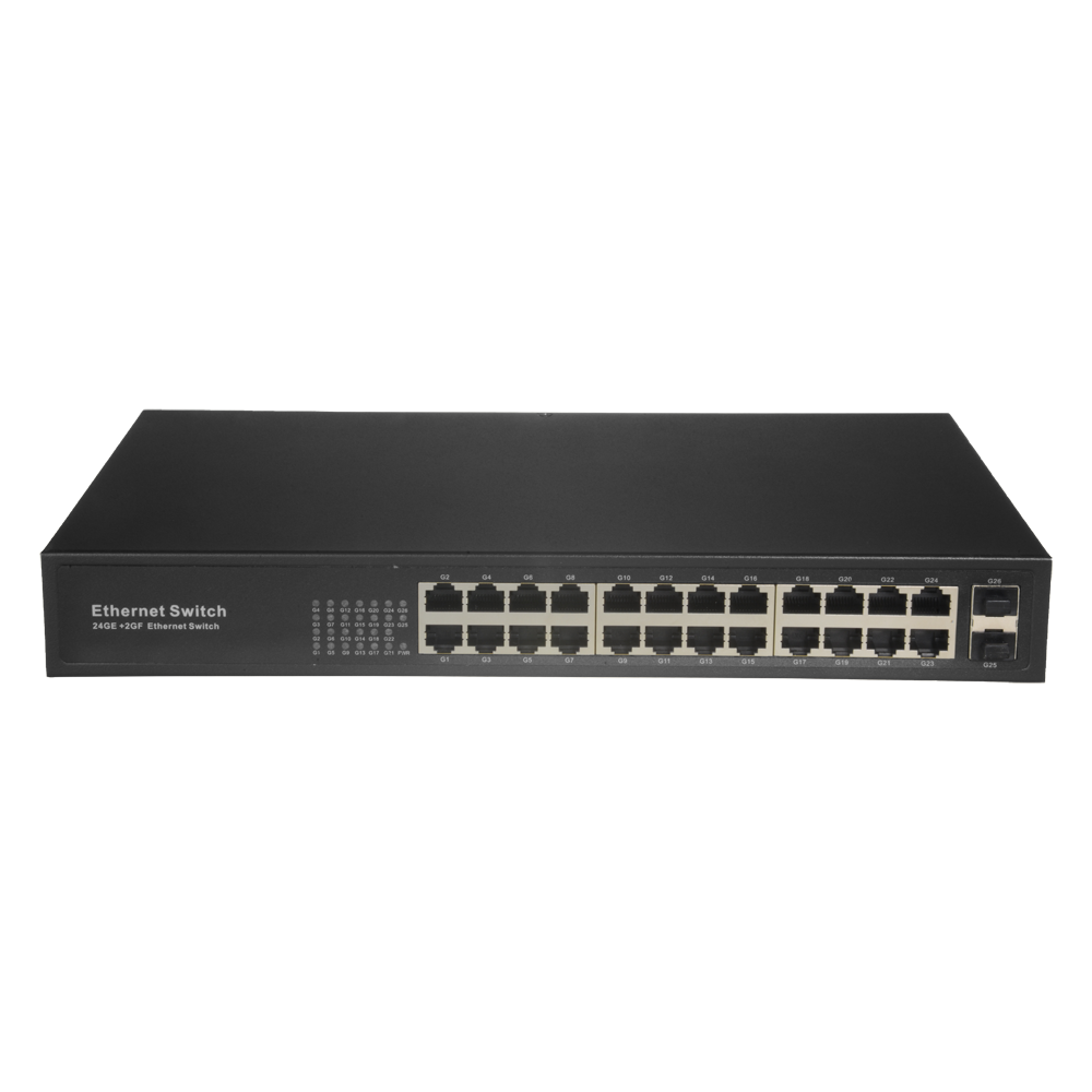 24 ports switch,24x RJ45 + 2x SFP Uplink, 10/100/1000