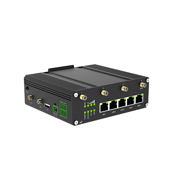 Milesight Industriel 5G Router, 2 x sim, Wifi, 5 x RJ45, I/O, RS232,