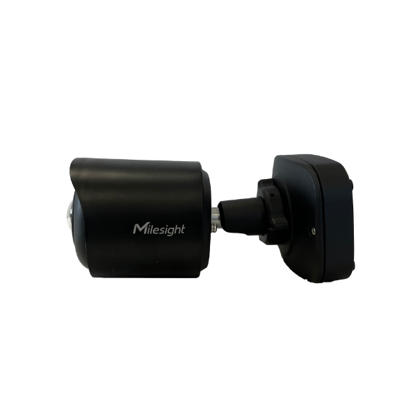 Milesight AI Mini-bullet panorama IP-kamera, 8.0MP, 1,64mm, FOV 180°, 30m IR, IP67/IK10, NDAA, sort