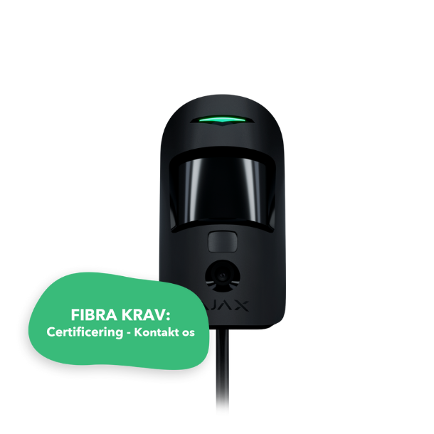Ajax S-Line Fibra MotionCam Sort