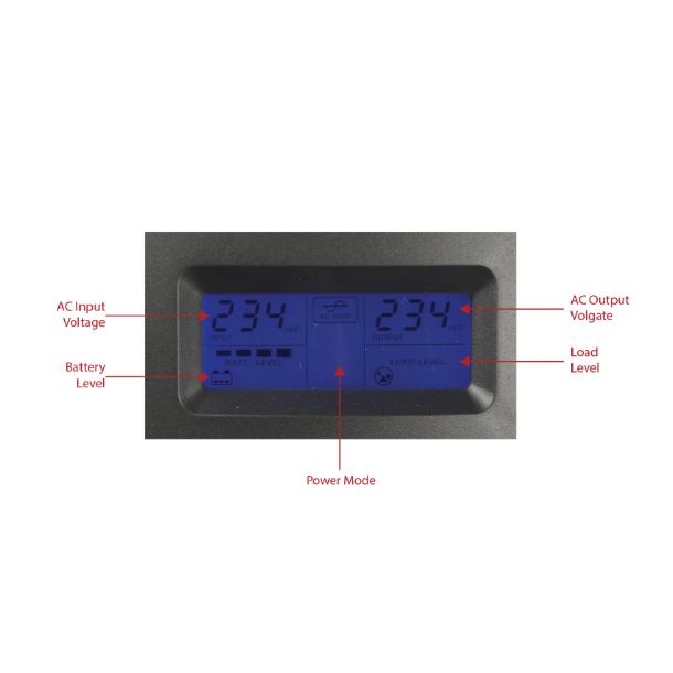 Single-phase Line Interactive UPS Power 1000VA/600W
