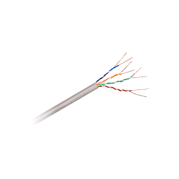 CAT6 UTP, cat 6, 24AWG, LSZH, CCA, Eca, CE, 305m, grå