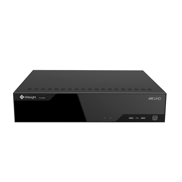 MS-N8064-G Milesight Pro NVR, 64 kanaler, 2 x LAN, 320mbit, 8 x HDD RAID, I/O, ANPR.