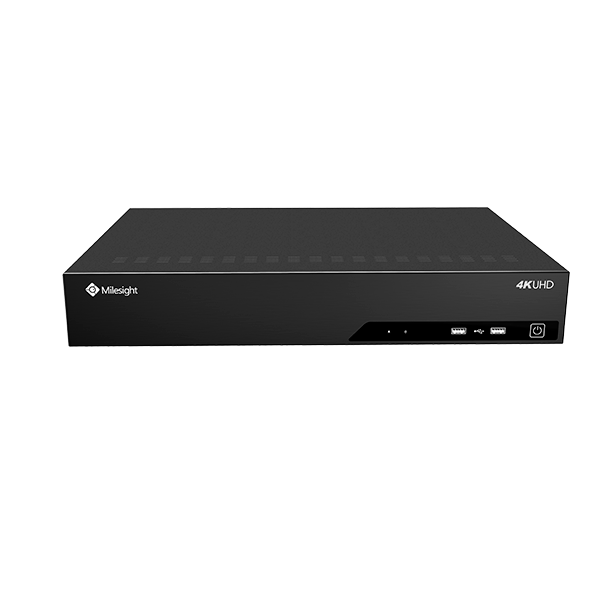Milesight Pro NVR, 32 kanaler, 2 x LAN, 256mbit, 4 x HDD RAID , I/O, ANPR.