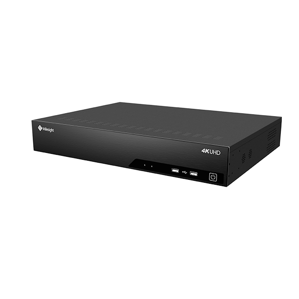 Milesight Pro NVR, 32 kanaler, 2 x LAN, 256mbit, 4 x HDD RAID , I/O, ANPR.