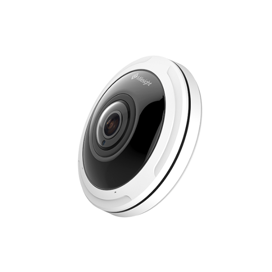 Milesight AI Fisheye IP-kamera, 8.0MP, 1,98mm, FOV 360°, 15m IR, IP67/IK10, NDAA, hvid