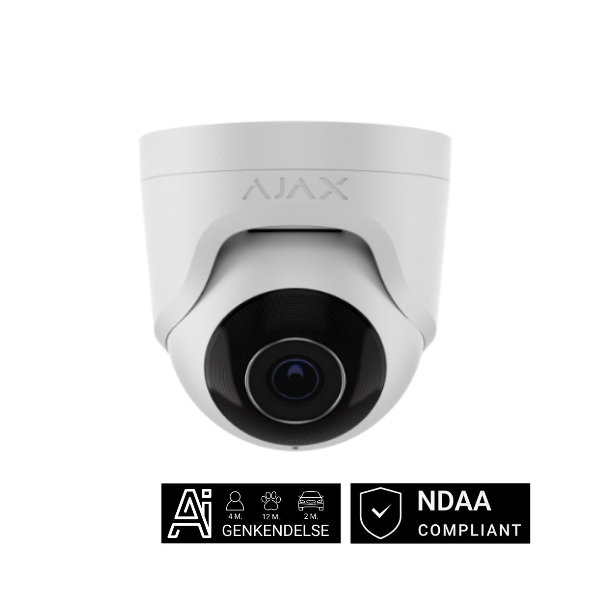 Ajax TurretCam, 5 MP, 2.8 mm, hvid