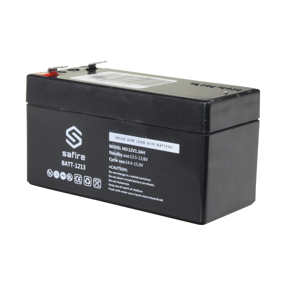 Safire 12V 1.3Ah Rechargeable AGM lead-acid