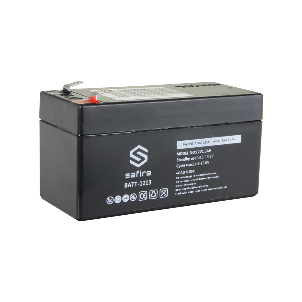 Safire 12V 1.3Ah Rechargeable AGM lead-acid