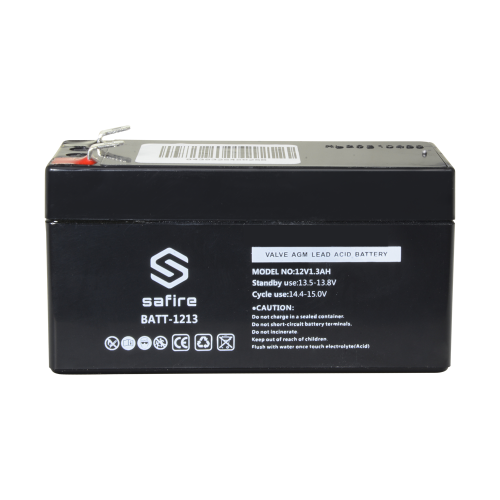 Safire 12V 1.3Ah Rechargeable AGM lead-acid