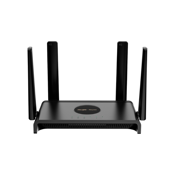 Reyee 4G router, MESH, WiFi5, AC1200, 4xRJ45, Cloud, BLACK