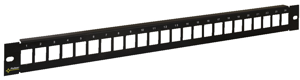 Keystone (RJ45) Patch Panel, 24 ports