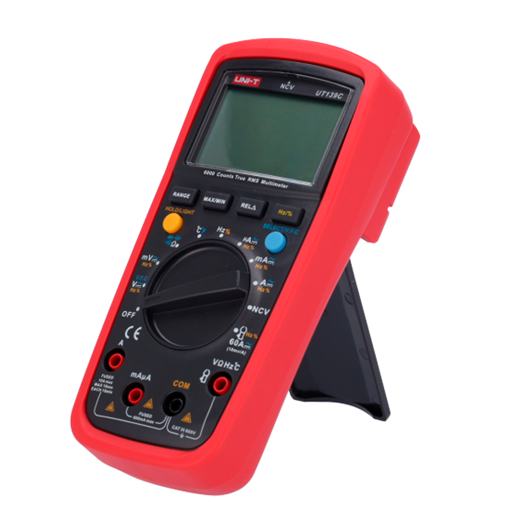 UNI-T Digital multimeter CAT III 600V, temperaturmåler