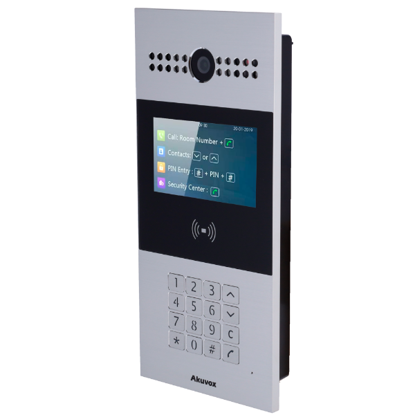 Akuvox 4,3" dørstation, IP65, MF / EM