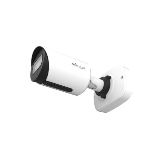 Milesight AI mini-bullet IP-kamera, 4,0MP, 2,8mm, FOV 106°, 20m IR, IP67/IK10, hvid farve