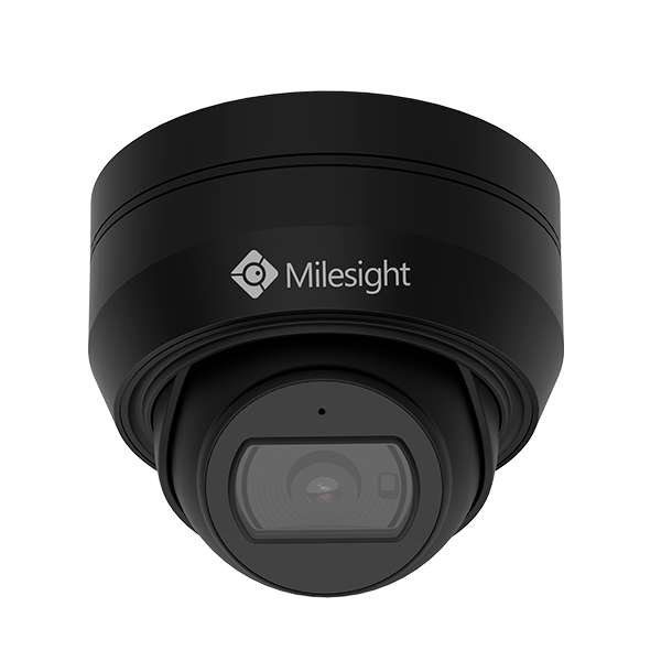Milesight AI mini-dome IP-kamera, 4,0MP, 2,8mm, FOV 106°, 25m IR, IP67/IK10, sort farve
