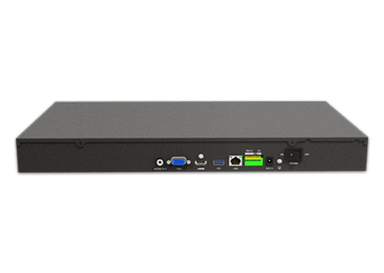 MS-N5016-NE Milesight NVR, 16 kanaler, 1 x LAN, 160mbit, 2 x HDD , I/O, ANPR