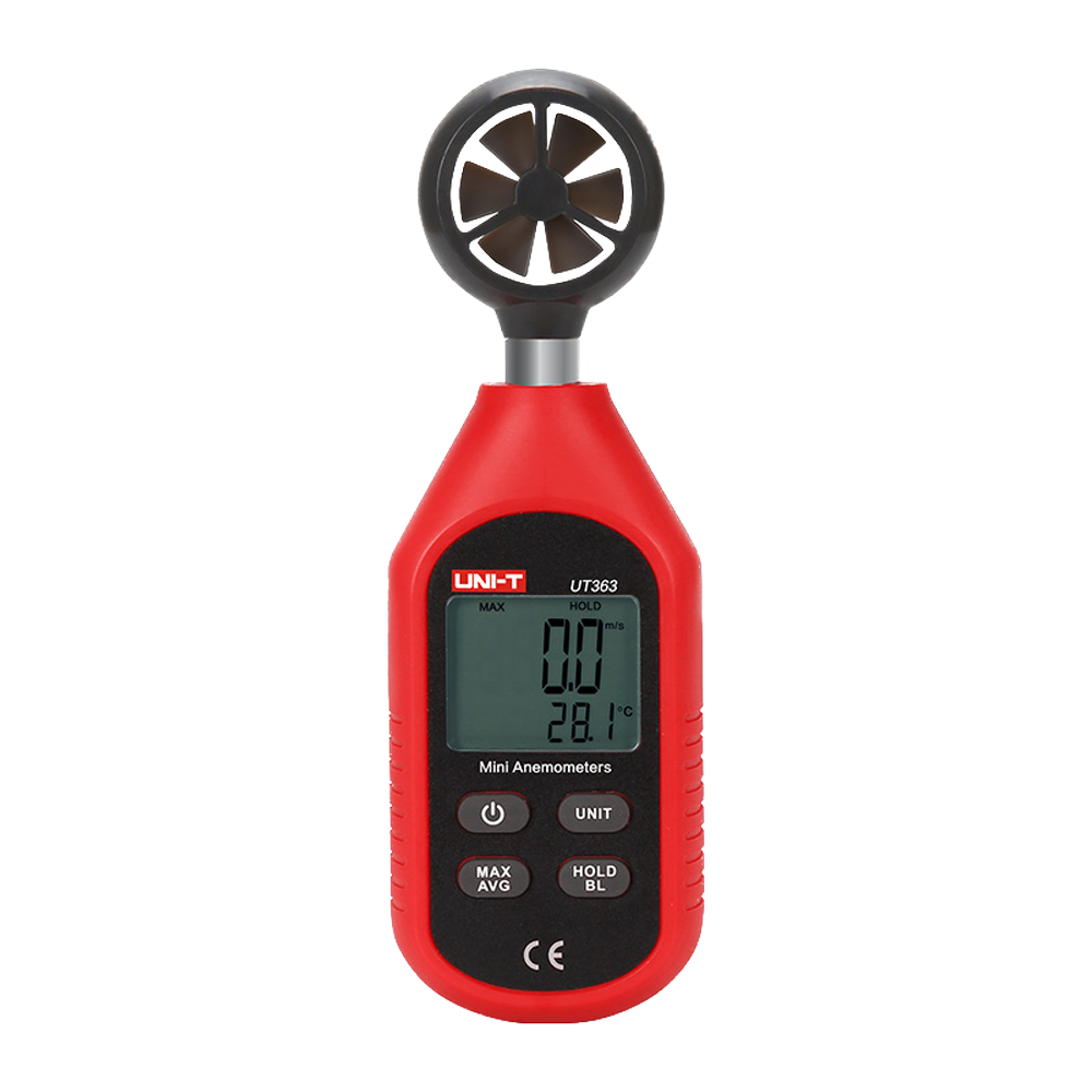 UNI-T Håndholdt vindmåler, anemometer m. temperatursensor