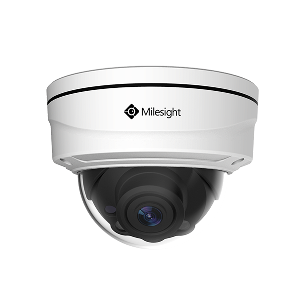 Milesight AI Pro-domeIP-kamera, 4,0MP / 1/1,8", 2,7mm-13,5mm, FOV 111°-47°, 60m IR, IP67/IK10, NDAA, hvid farve