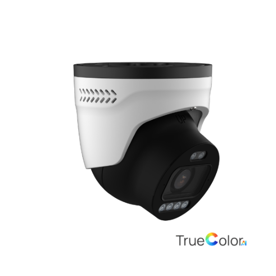 Milesight Q-serie AI TrueColor Turret IP-kamera, 4.0MP 1/1,8", 2,8-12mm, FOV 112-47°, 60m IR + 60m White LED, I/O, IP67/IK10, hvid.