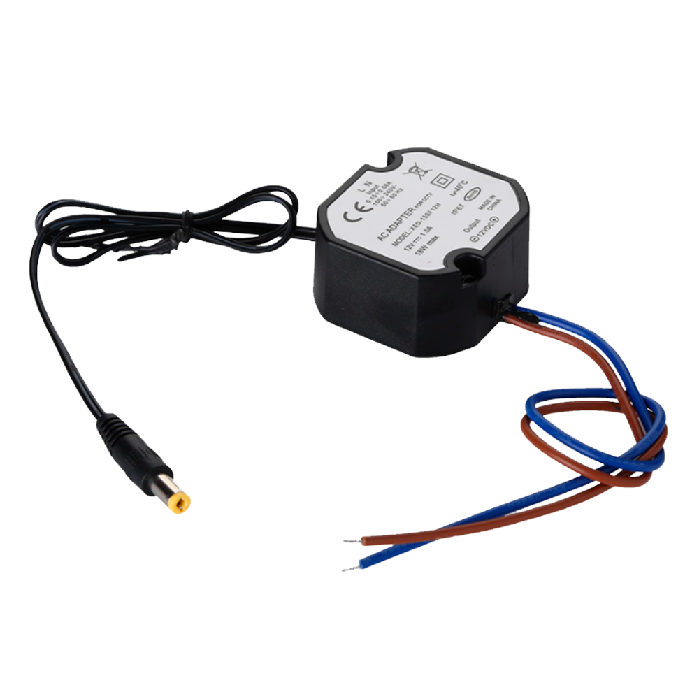 Strømadapter 12V 1A/12W Vejrbestandig IP67
