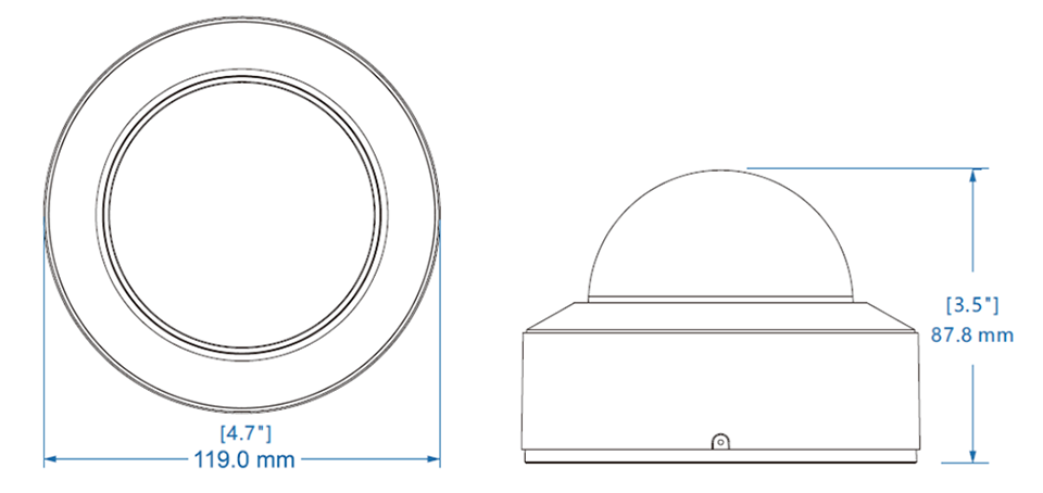 GeoVision GV-GDRF4800 mål og dimensioner