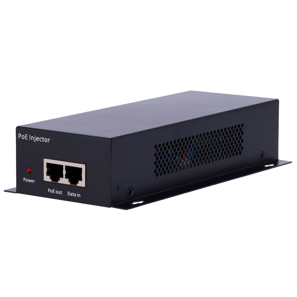 Dobbelt PoE-injector 10G 60W, PoE/PoE+ af/at