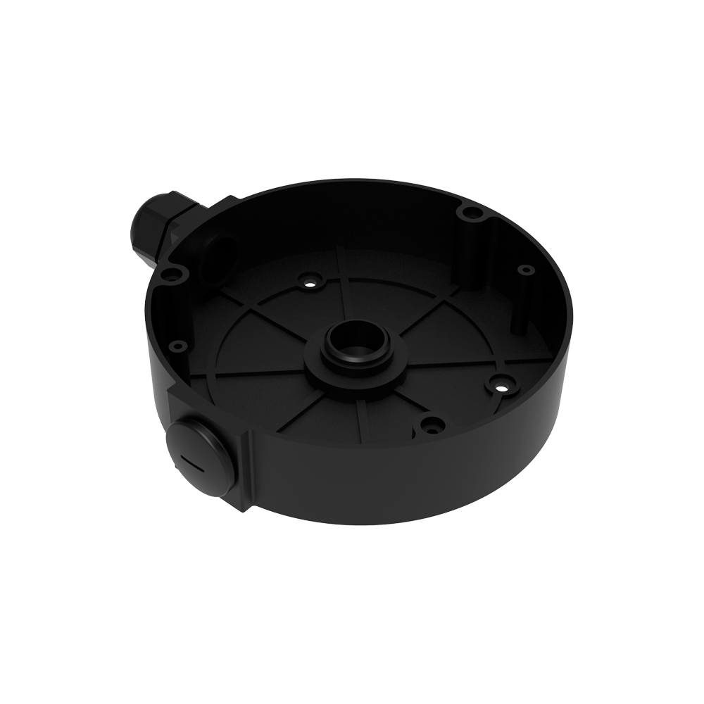 Milesight Fisheye IP-kamera bagdåse til kabelsamling, sort farve