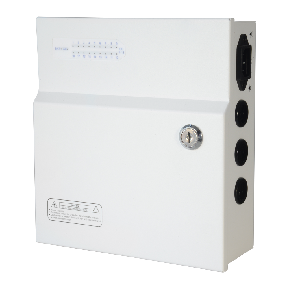 Strømfordelerboks 18 udgange 12V 250W UPS