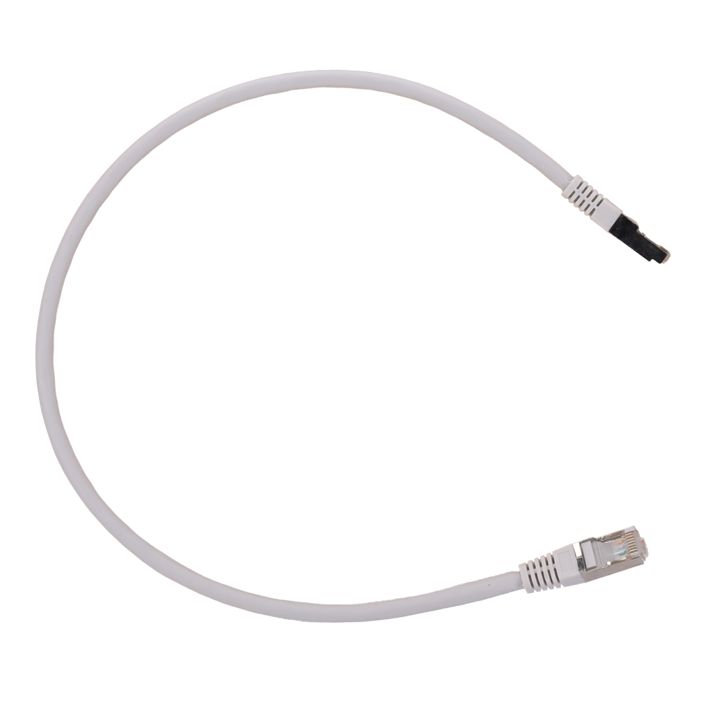 Safire SFTP Patchkabel Cat6A 0,3 m, Hvid, halogenfri
