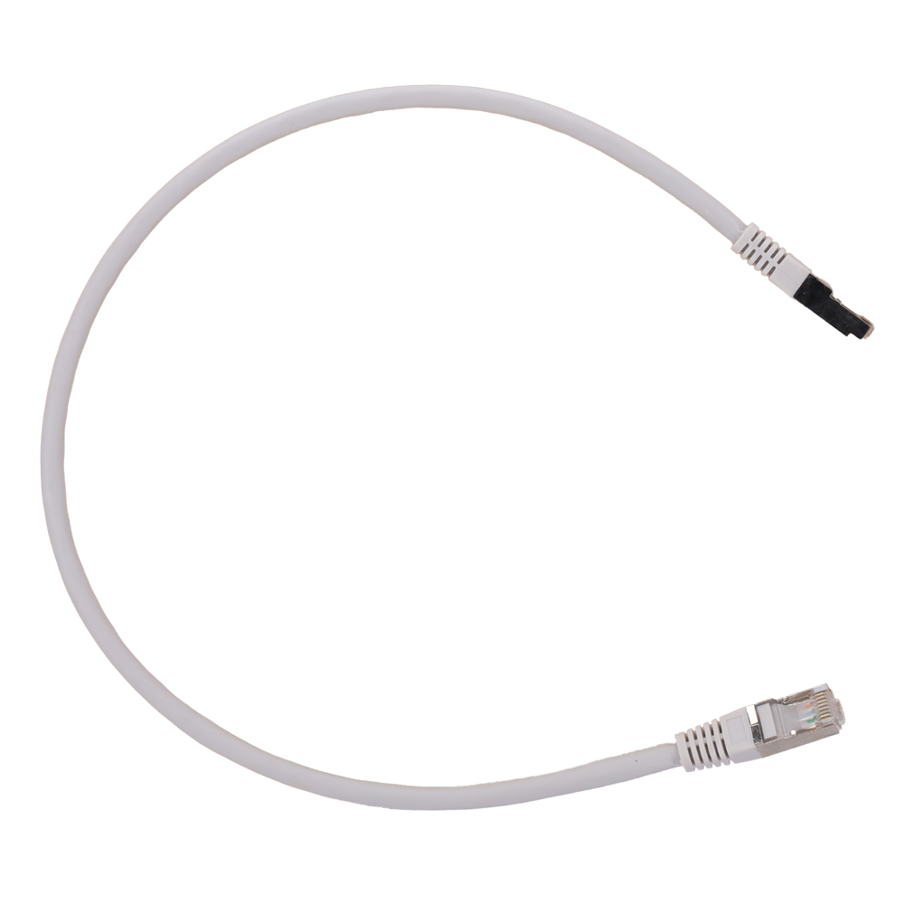 Safire SFTP Patchkabel Cat6A 1 m, Hvid, halogenfri