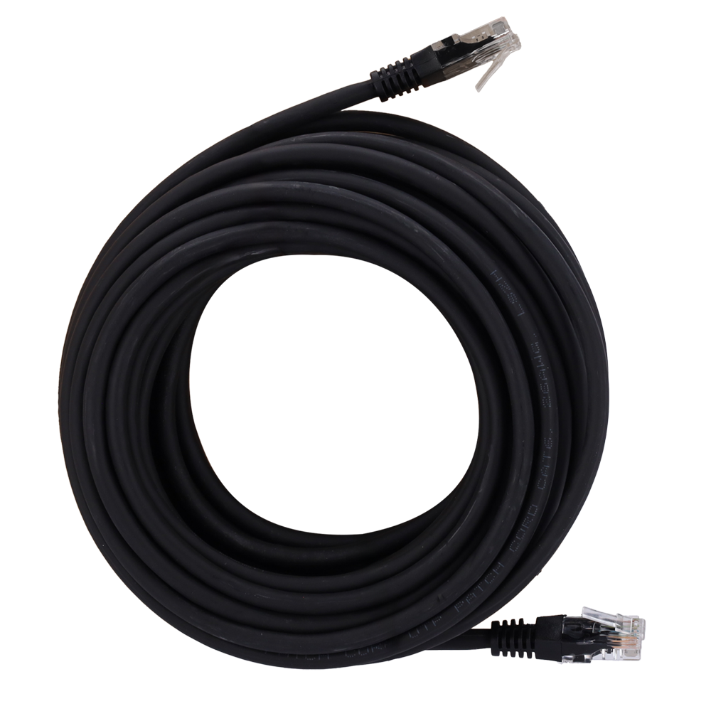 Safire UTP Patchkabel Cat6 10 m, udendørs, Sort