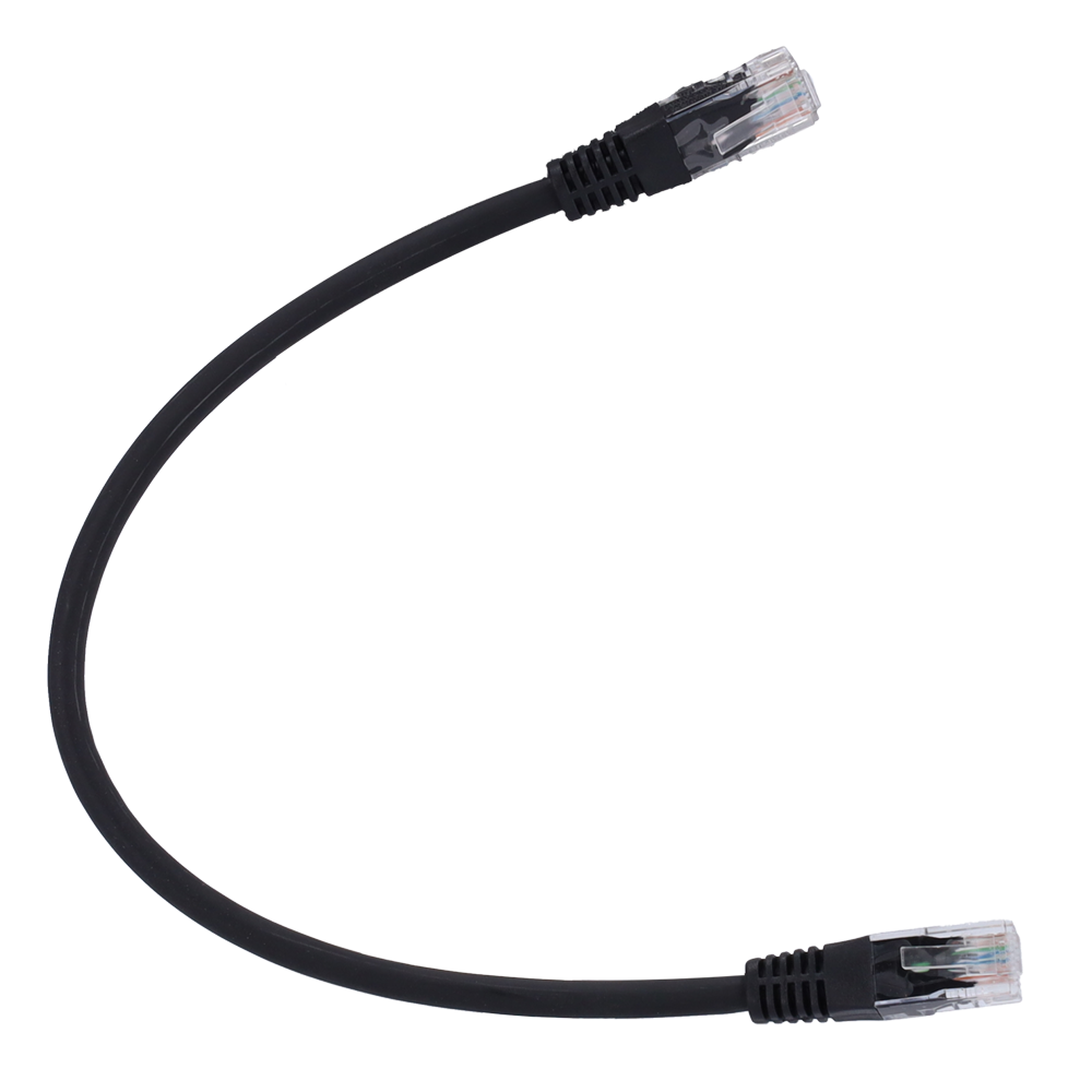 Safire UTP Patchkabel Cat6 0,3 m, Sort, halogenfri