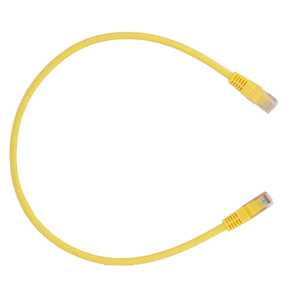 Safire UTP Patchkabel Cat6 0,5 m, Gul, halogenfri
