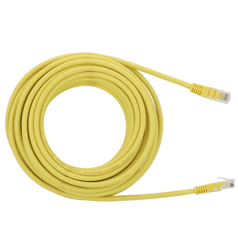 Safire UTP Patchkabel Cat6 10 m, Gul, halogenfri