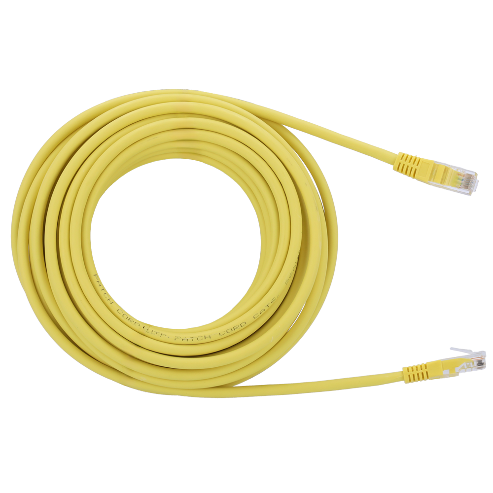 Safire UTP Patchkabel Cat6 20 m, Gul, halogenfri