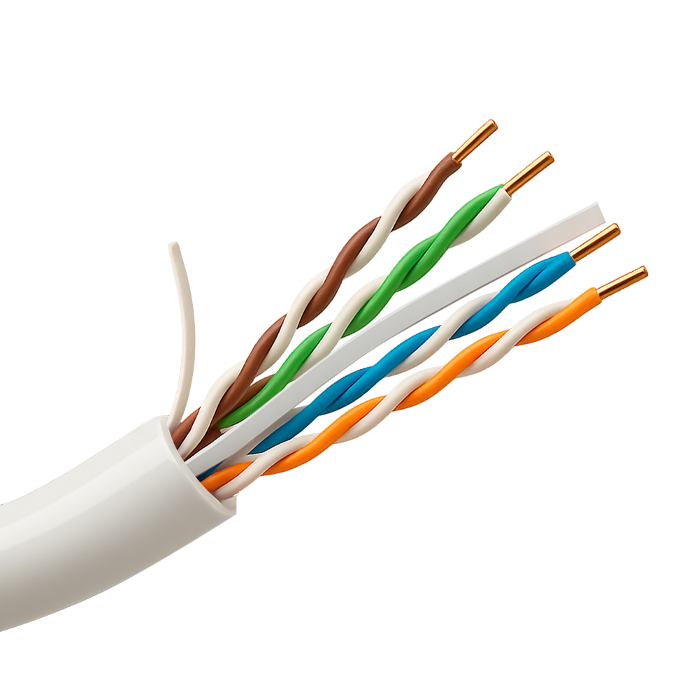 CAT6A U/UTP, cat 6A, 23AWG, LSZH, 100% Cu, Dca, CE, 305m, Hvid, Tromle