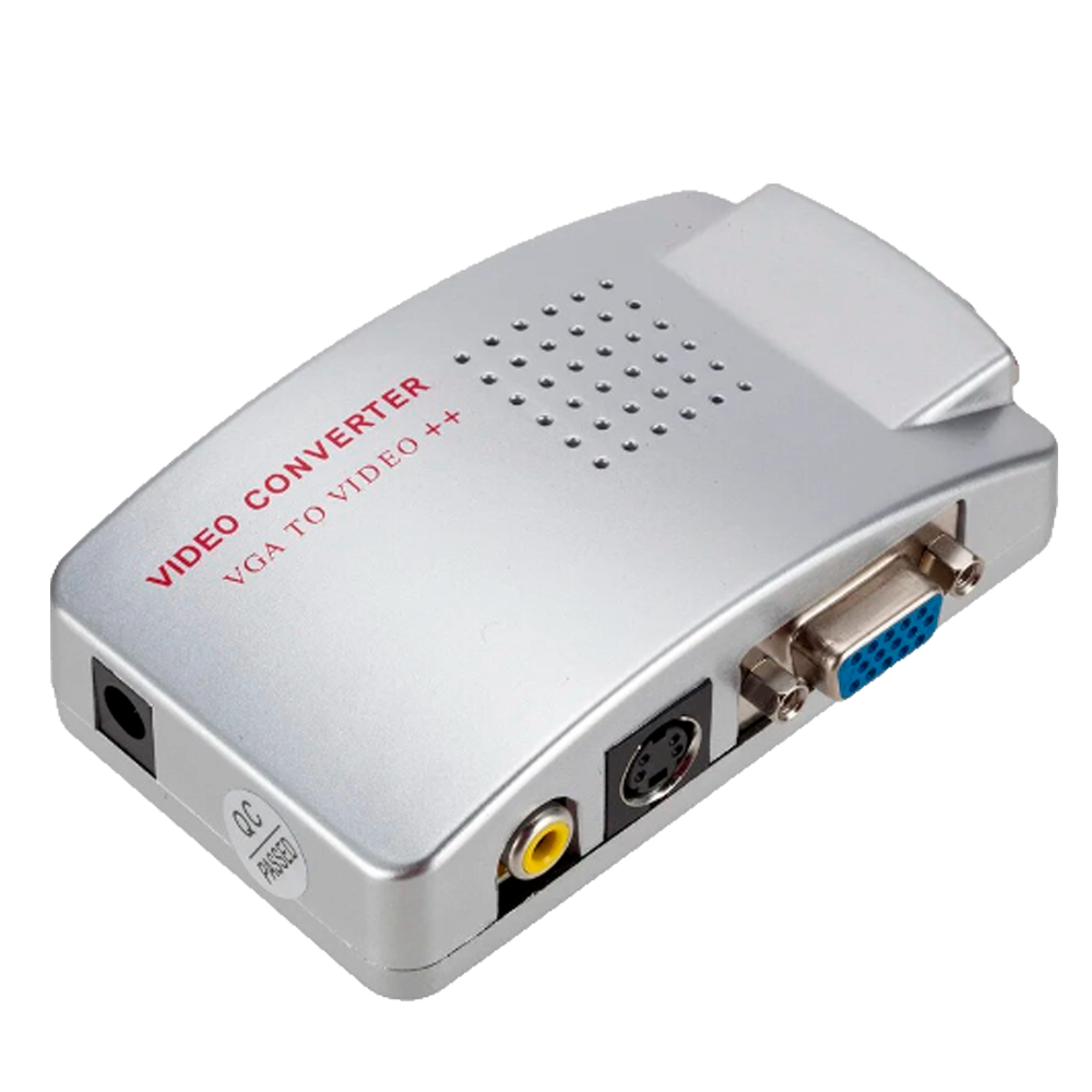 VGA til AV Videokonverter NTSC/PAL OSD