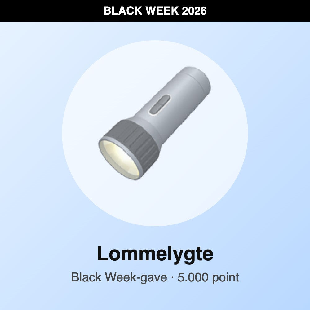 Lommelygte – Black Week-gave
