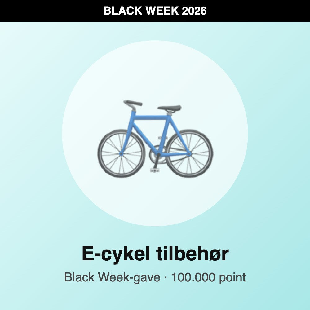 E-cykel tilbehør – Black Week-gave