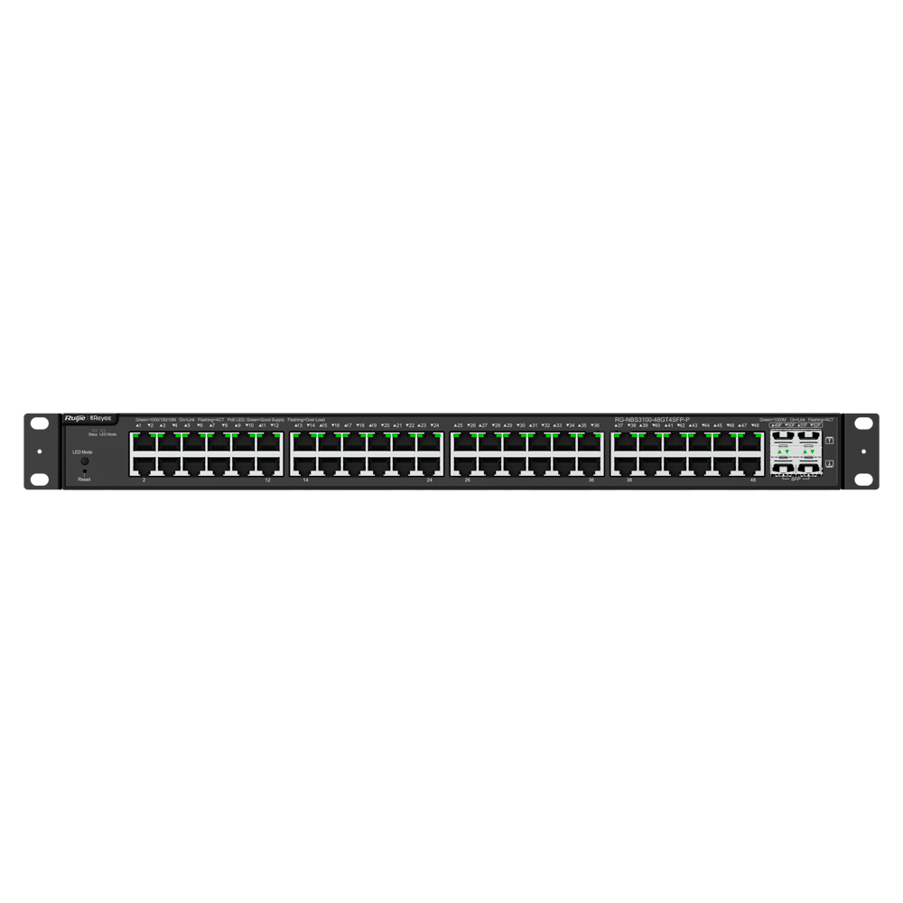 Reyee PoE Switch 48 porte + 4 SFP, Gigabit, cloud, layer 2