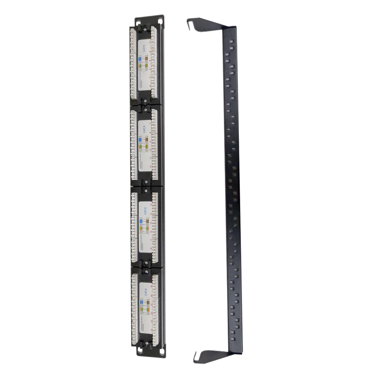Patchpanel 24 port UTP/RJ45 CAT6, 1U