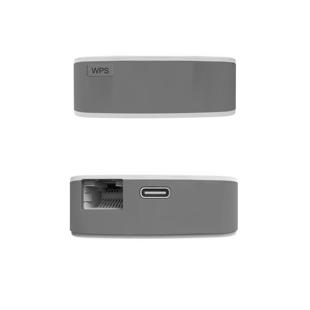 Safire 4G router, 10/100 Mbps, WiFi b/g/n, 3,7V 2600mAh batteri (op til 8 timer) 1 x LAN, USB-C