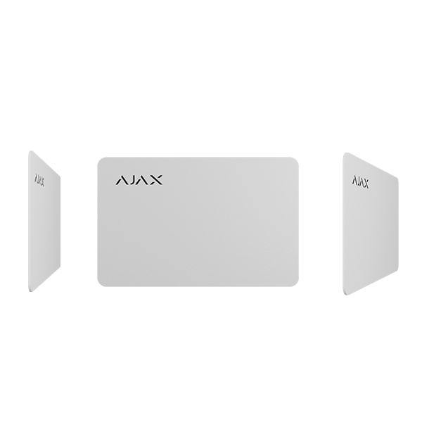 Mifare DESFire kort i hvid til Ajax Keypad Plus