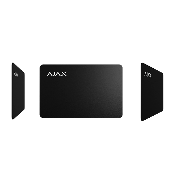Mifare DESFire kort i sort til Ajax Keypad Plus