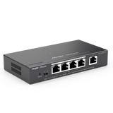Reyee PoE 4+1 CH Switch med cloud, 54W PoE, 10/100/1000