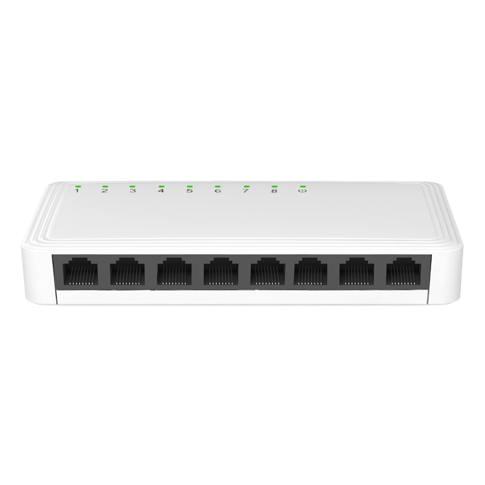 8 ports switch, 10/100/1000 mbps, 5V 1A