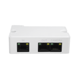 Passiv PoE split, 10/100 Mbps, IEE 802.3 af/at, Output power 15,4W, 79mm x 52mm x 23mm
